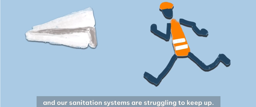 Banner of sustaining sanitation