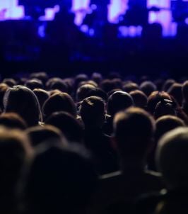 audience watching community event