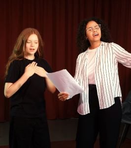 teens hosting a community show