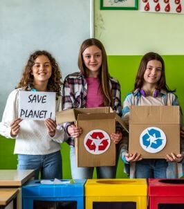 students participating in global youth organization