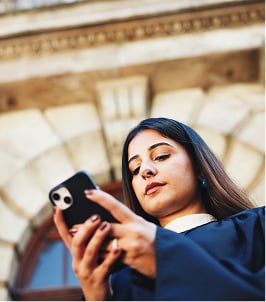 student contacting legislator