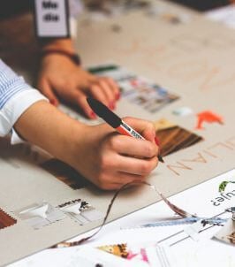 teen making a zine